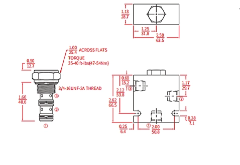 ILS08-B30ボールバルブ、ロードシャトル (高圧) の性能/寸法/断面図