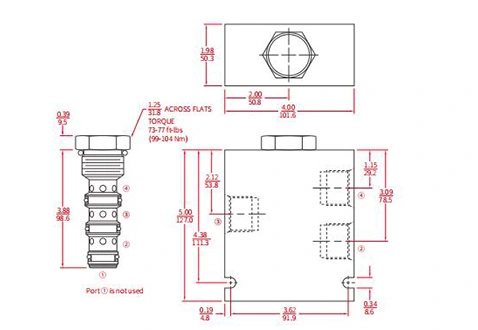 IFD52-45流量ディバイダー/コンバイナーの性能/寸法/断面図