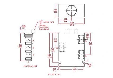 IFD56-45流量ディバイダー/コンバイナーの性能/寸法/断面図