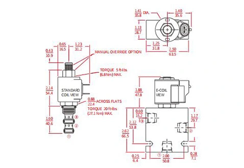 ISV08-31スプール3ウェイ2ポジションソレノイドバルブの性能/寸法/断面図