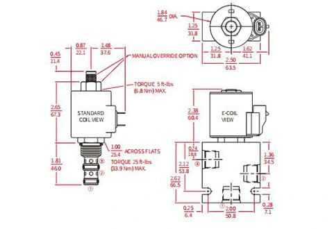 ISV10-34スプール3ウェイ2ポジションソレノイドバルブの性能/寸法/断面図